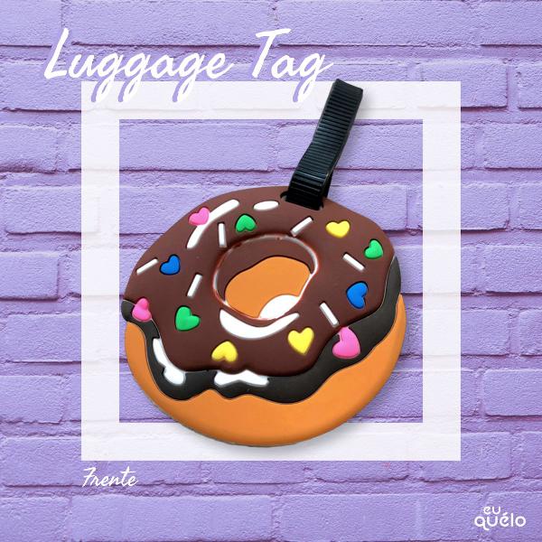 luggage tag - donuts