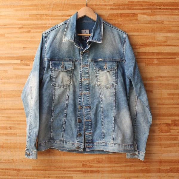 polo wear jaqueta jeans masculina nova