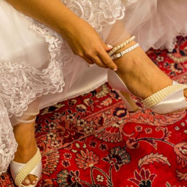 sandália sapato de noiva