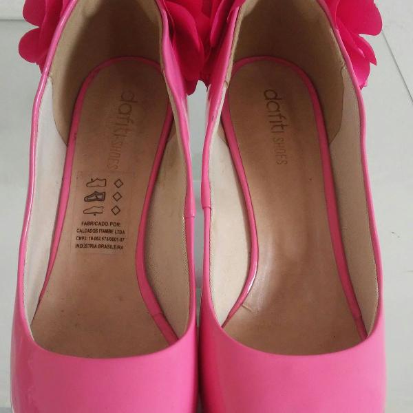 sapato pink num 39