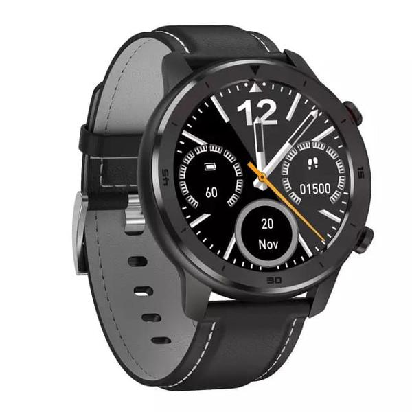 smartwatch pulseira de couro substituível preto