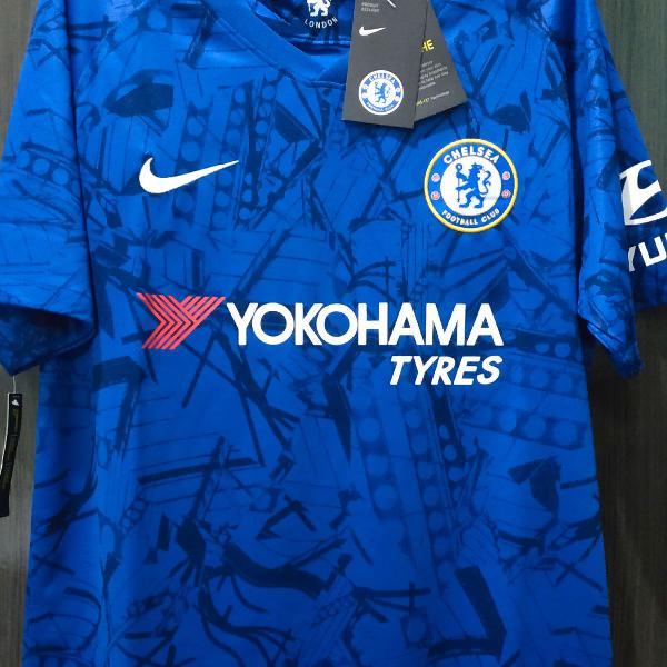 Camisa Chelsea 19/20 Azul Torcedor Masculina Tamanho G