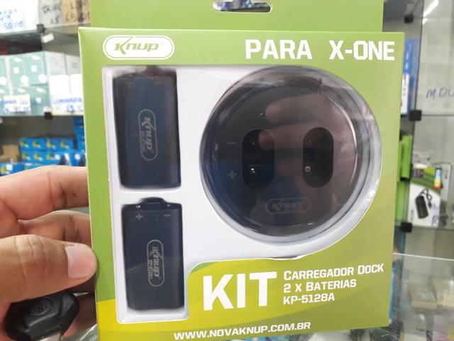 Carregador Dock 2 Baterias Xbox-one Knup Kp-5128a
