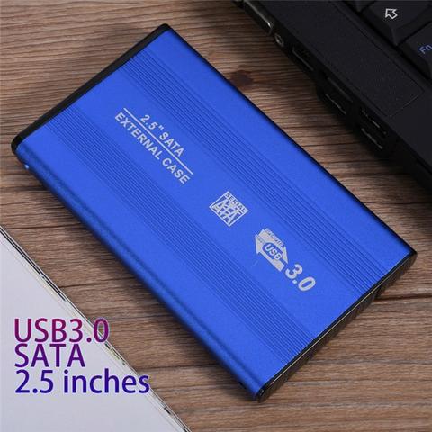 Case Hd 2.5 Usb 3.0 Para Sata Alumínio Azul Ssd Xbox One