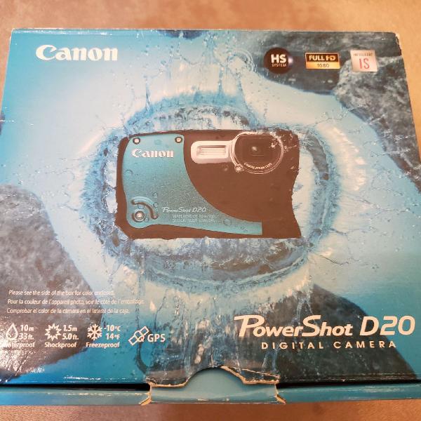 Câmera Canon A Prova D'água, 10 Metros Profun. Powershot
