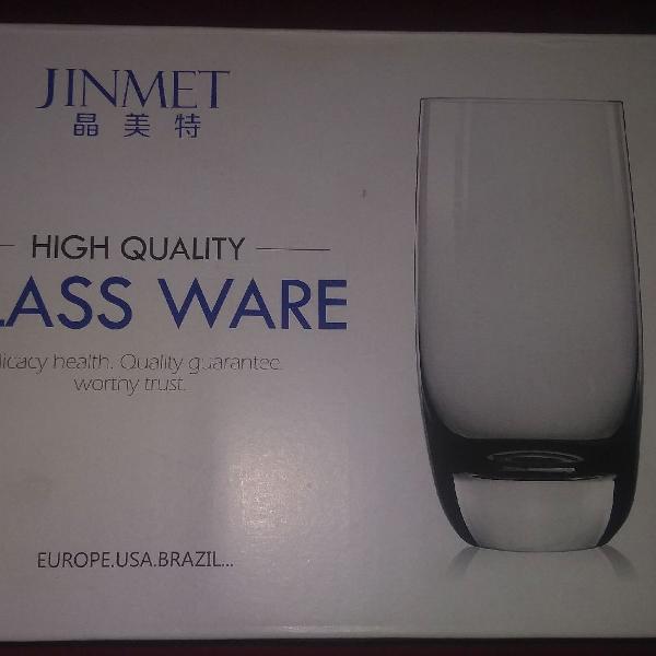 Conjunto de Copos de Vidro Long Drink 380ml Glass Ware
