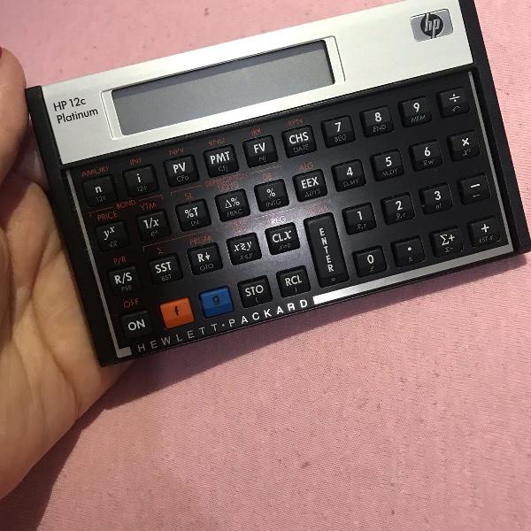 calculadora financeira hp 12c platinum