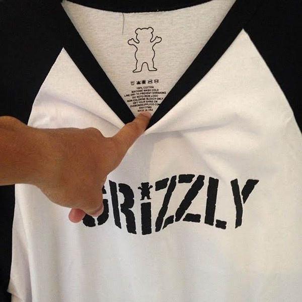 camisa grizzly branca m
