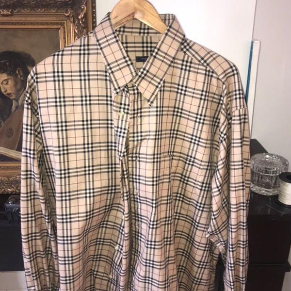 camisa manga longa burberry