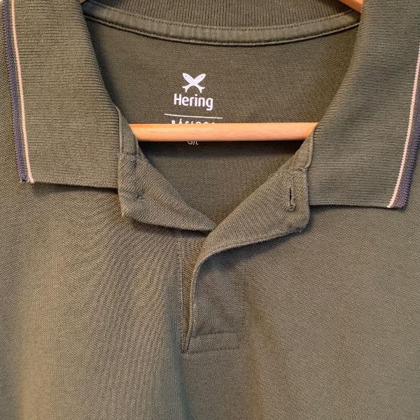 camisa polo verde hering tamanho g