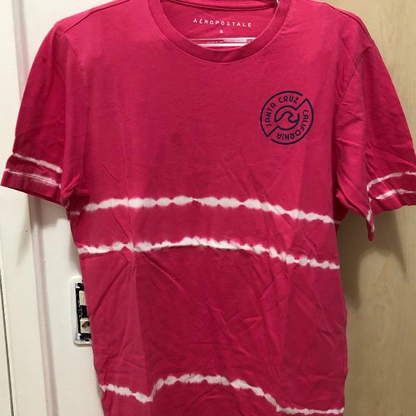 camiseta aeropostale rosa tiedye