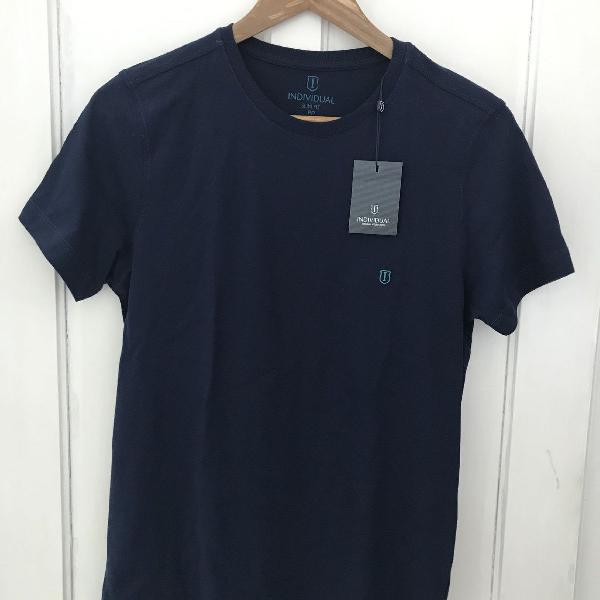 camiseta azul marinho masculina
