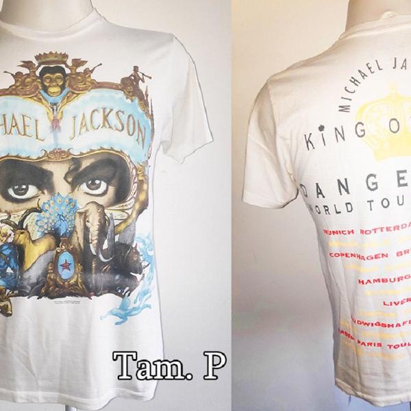 camiseta blusa oficial michael jackson show dangerous tour
