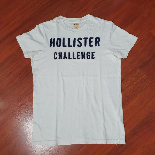 camiseta hollister challenge bordado
