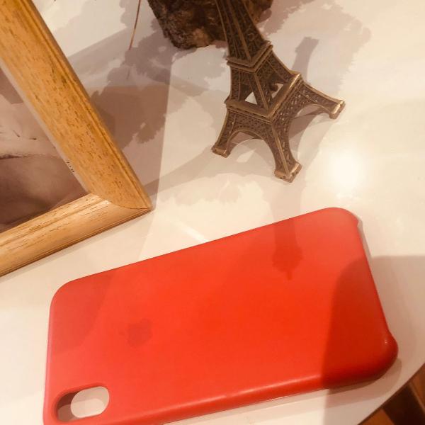 capinha para iphone x apple vermelha - VENDIDO