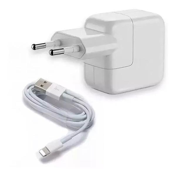 carregador font 10w + cabo usb lightning iphone ipad +brinde