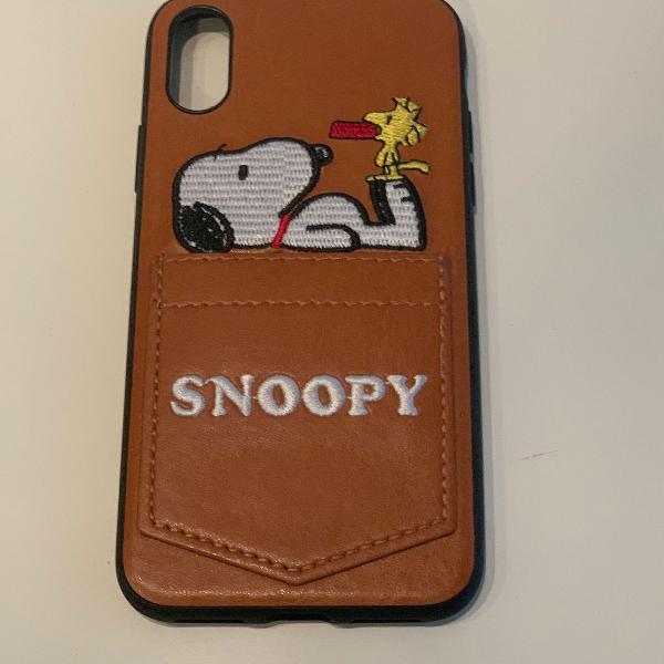 case para iphone x/xs (caramelo/snoopy )