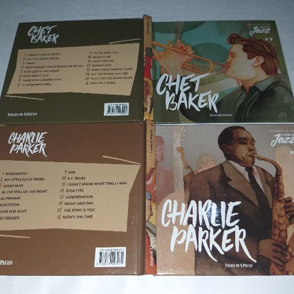 chet baker e charlie parker - colecao folha lendas do jazz