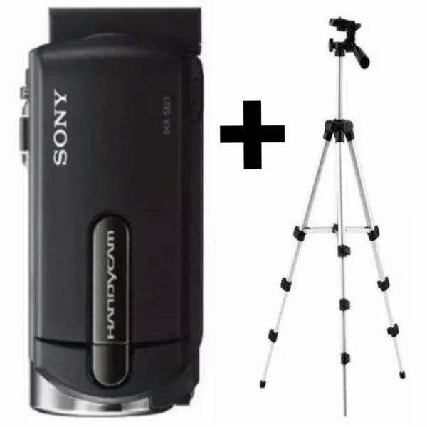 câmera filmadora handycam sony + tripé alumínio