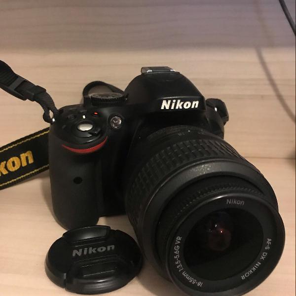 câmera profissional nikon d5200 + lente 50mm