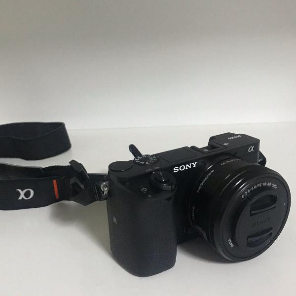 câmera sony a6000 com cartão de memória 32gb