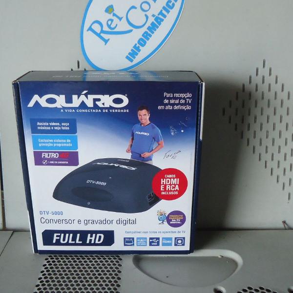 conversor e gravador digital de tv dtv-5000 aquario cx 1 un