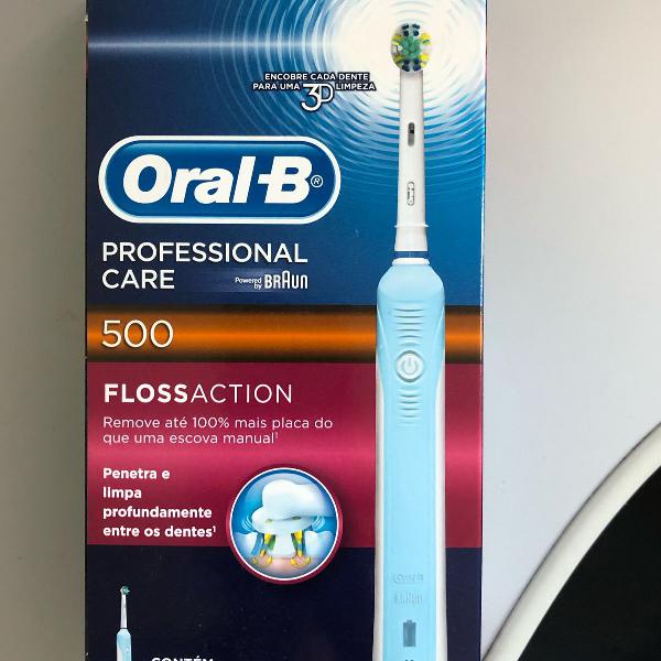 escova dental elétrica oral-b professional care 500 floss