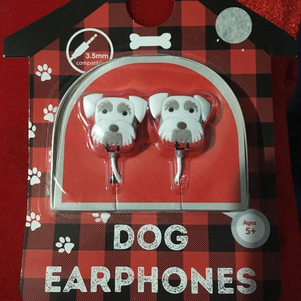 fones de ouvido cachorrinhos