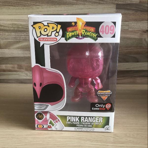 funko pop original pink ranger exc gamestop - power rangers