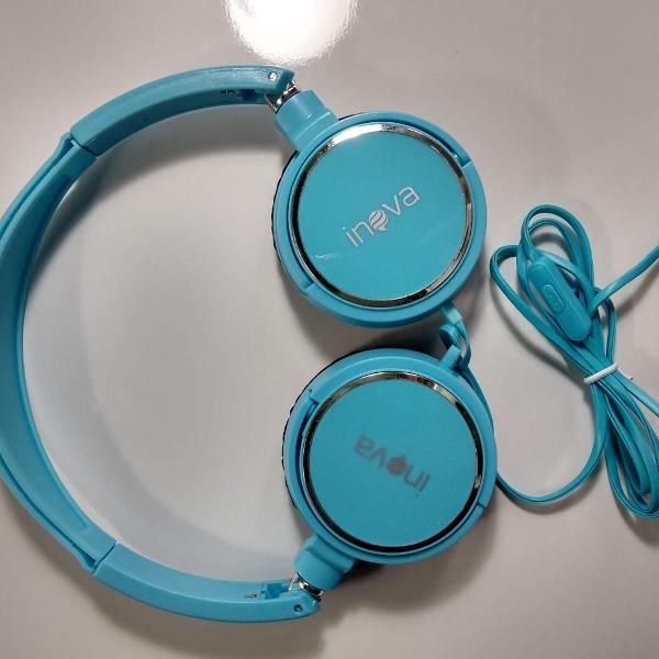 headphone inova - azul