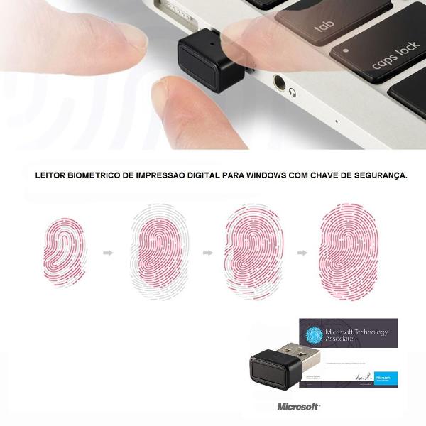 leitor biometrico usb fingerprint para windows 7, 8 e 10