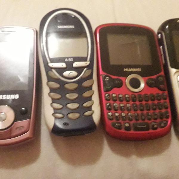 lote 4 celulares antigos