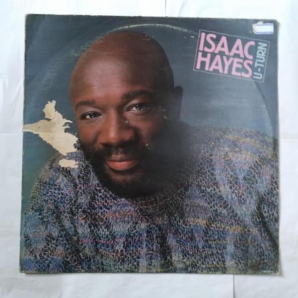 lp - u-turn - isaac hayes - discos cbs - 1986 - lindo!