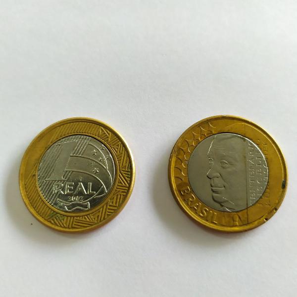 moeda 1 (um) real - centenário juscelino kubitschek -