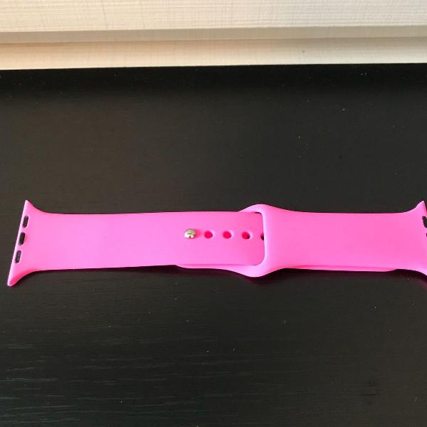 pulseira apple watch 42mm rosa pink