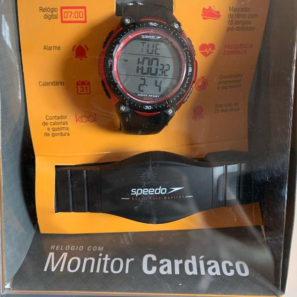 relógio monitor cardíaco speedo
