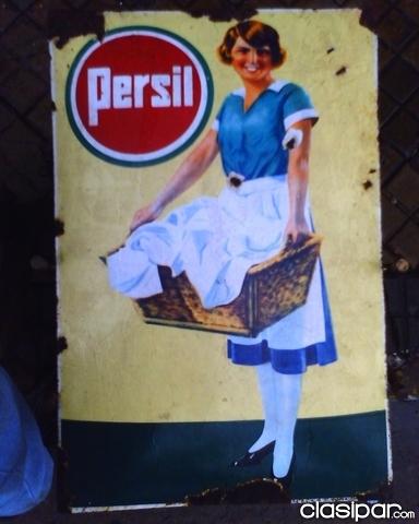 Cartel enlozado de jabon de lavar ropa "Persil"