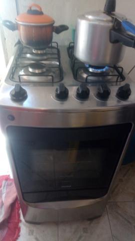 Fogão inox consul 4 bocas