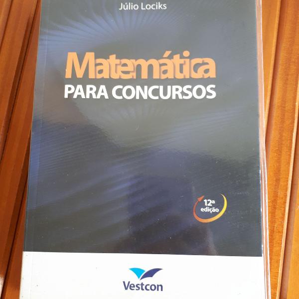 LIVRO "MATEMÁTICA PARA CONCURSOS"