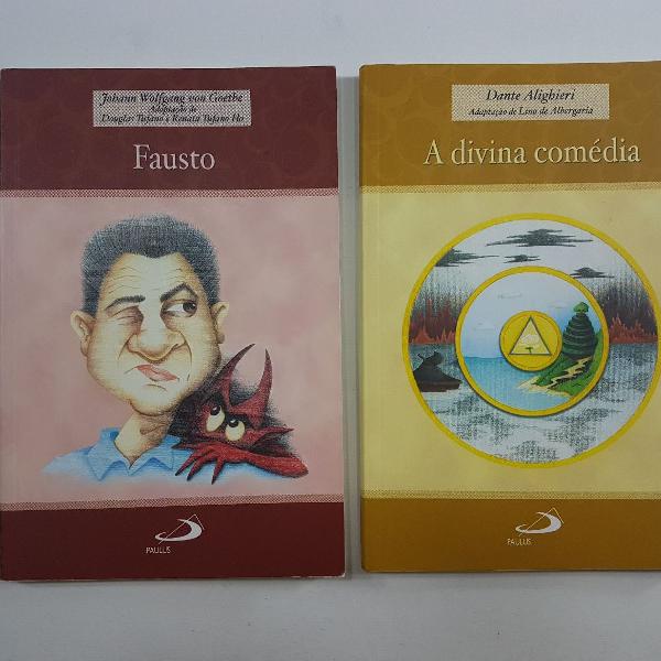 Livros Fausto e A Divina Comédia