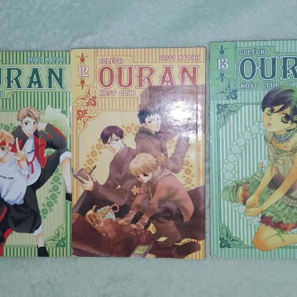 Manga Ouran Host club volume 11, 12 e 13