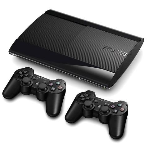 Plastation 3 250gb super-slim 2 controles 4 jogos