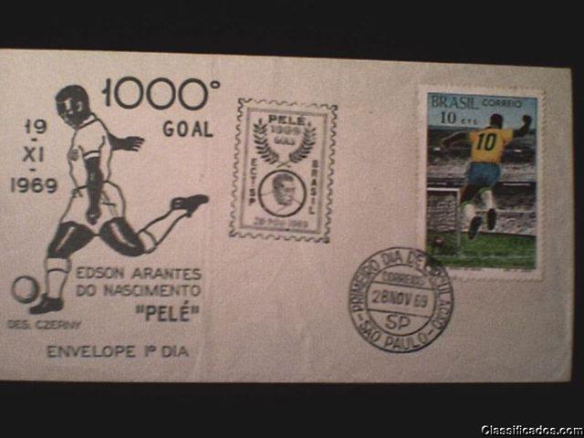 Selo Comemorativo do Milesimo Gol de Pelé 1969