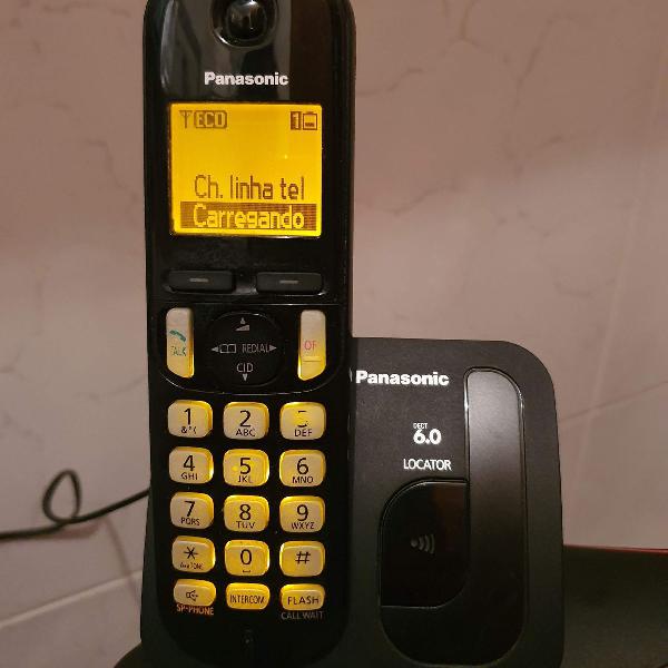 TELEFONE SEM FIO PANASONIC KXTGC210 L13 PRETO