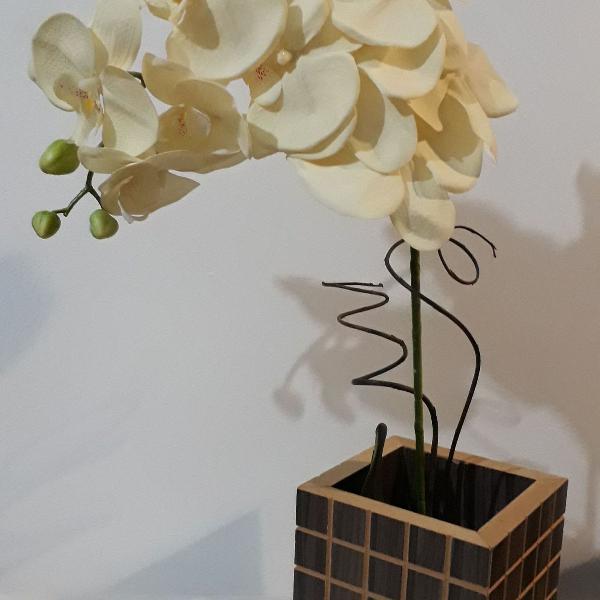 arranjo centro de mesa orquídea artificial