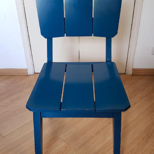 cadeira una azul