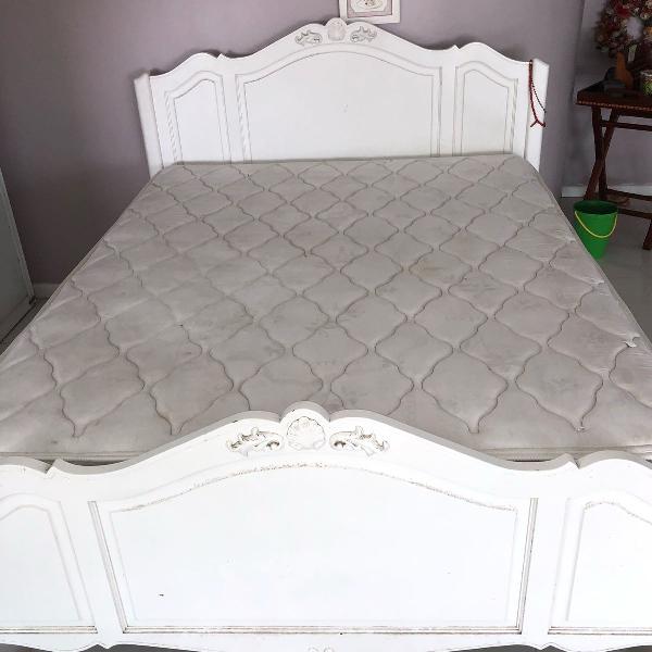cama queen masotti com colchão