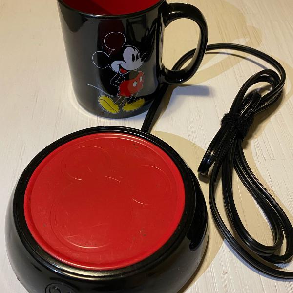 caneca elétrica aquecedor mickey mouse disney