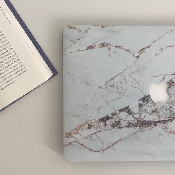 case capa pra macbook air 13 (2012 - 2017) cor mármore