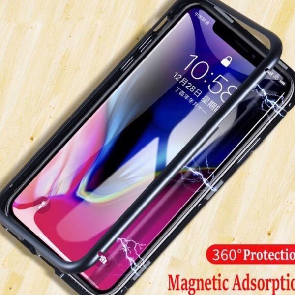 case magnética iphone xs max anti impacto preta